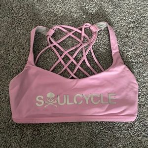 Pink Lululemon x SoulCycle Bra